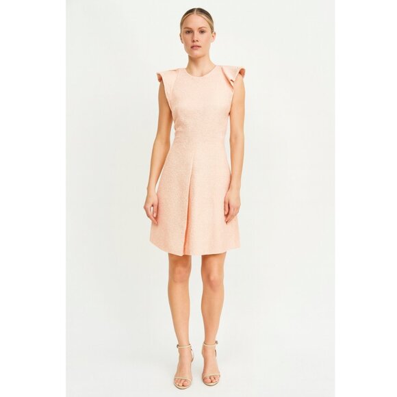 Chloe  Puff Shoulder Mini Dress Small Pink NEW - Picture 1 of 11